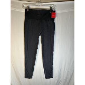 Spanx Seamless Look At Me Now Moto Leggings Pants Black/Gray Women’s Size M NWT